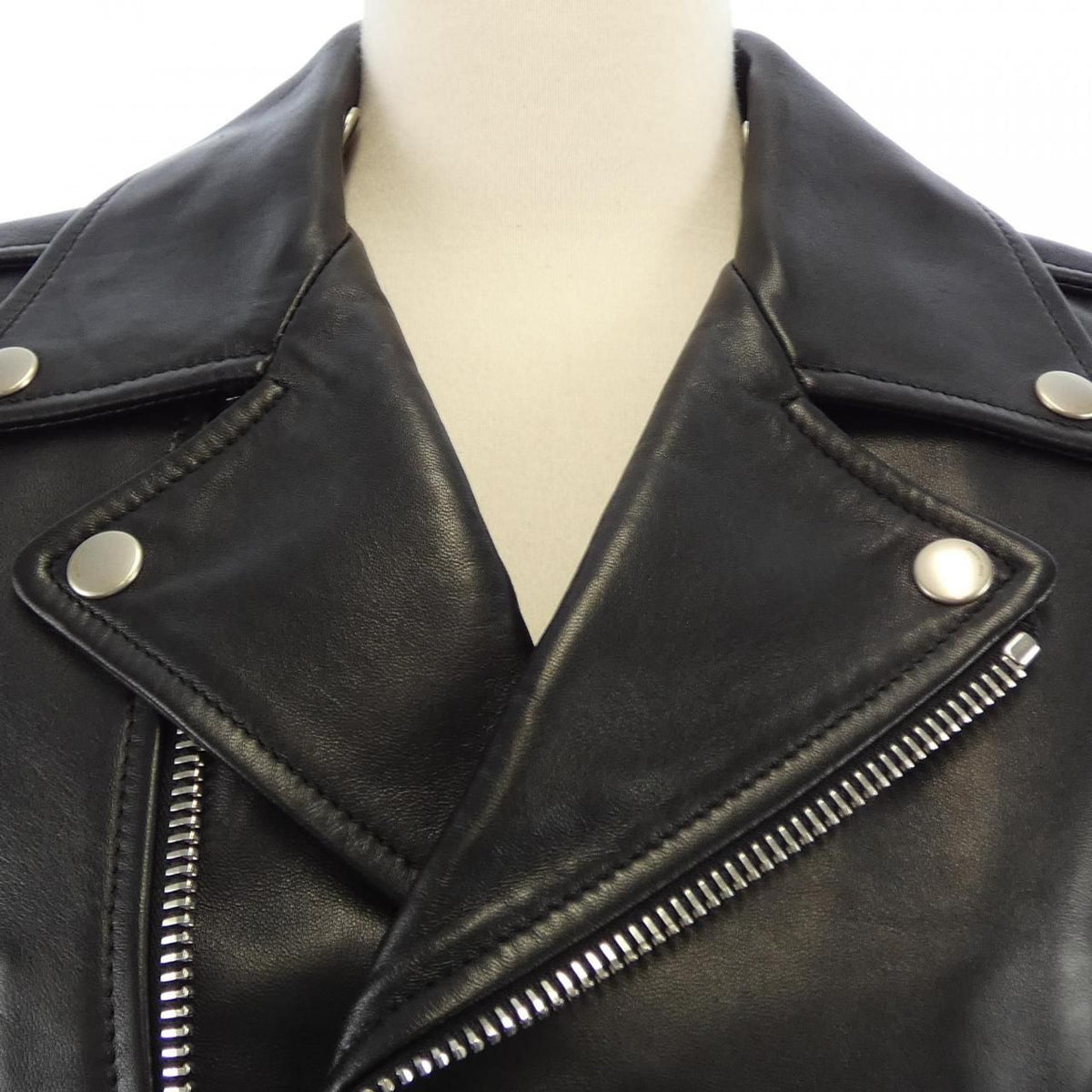 Saint Laurent Leather Riders Jacket — view 5