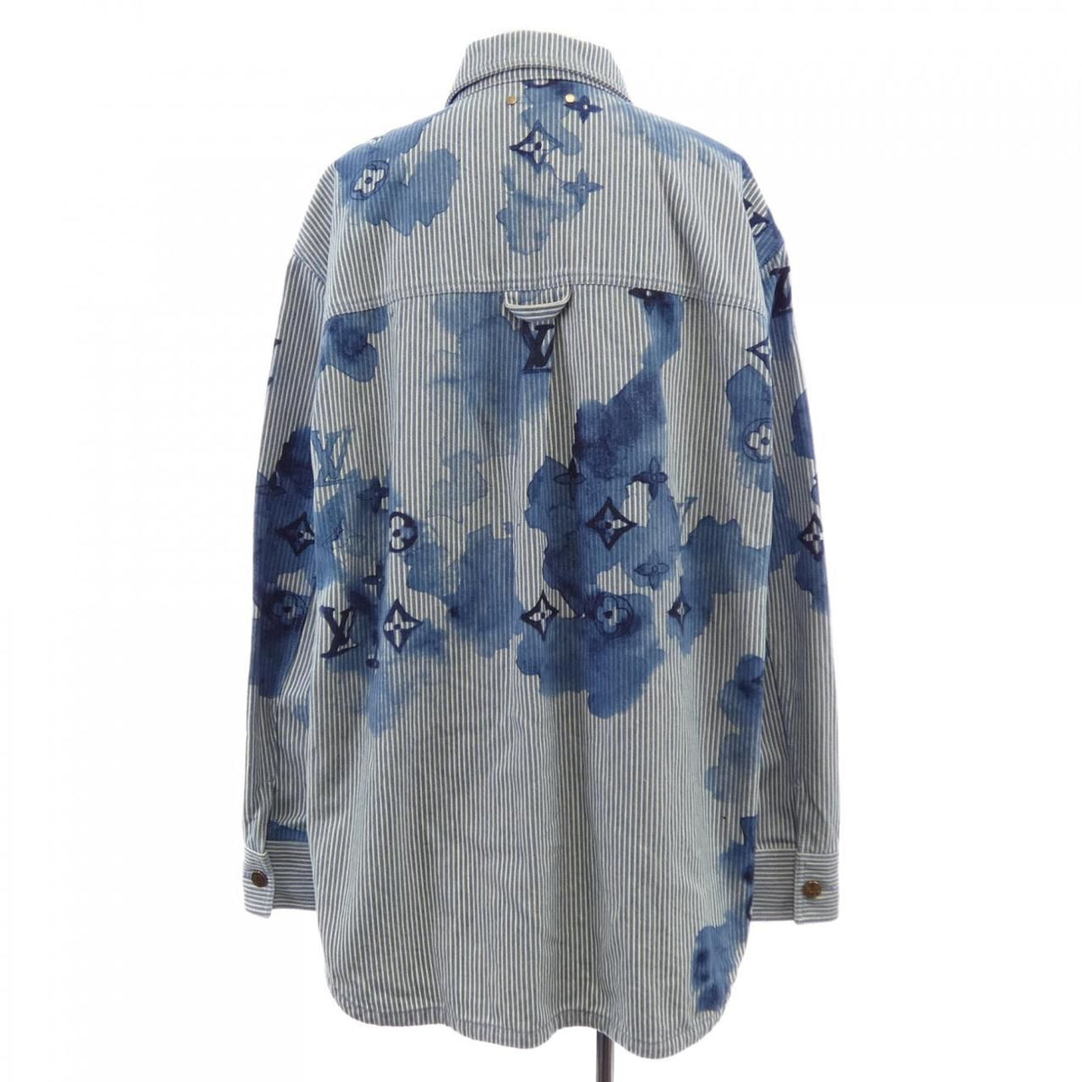 Louis Vuitton Stripe Monogram Workwear Denim Jacket — view 2