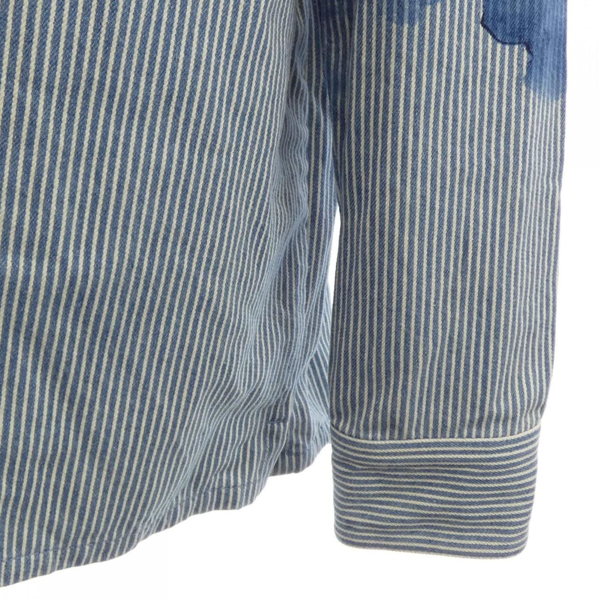 Louis Vuitton Stripe Monogram Workwear Denim Jacket — view 6