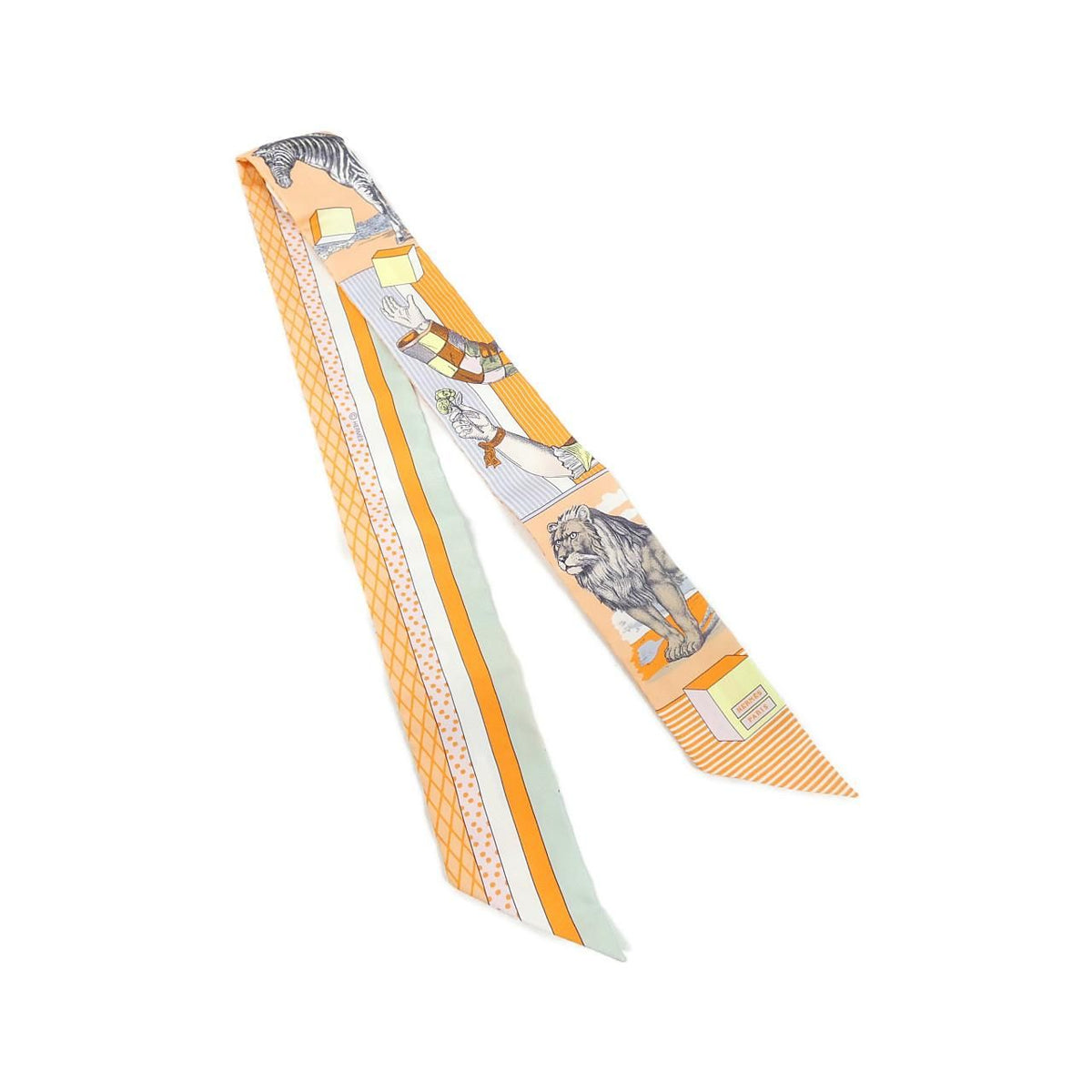 Hermes Grand Theatre Nouveau Twilly Scarf