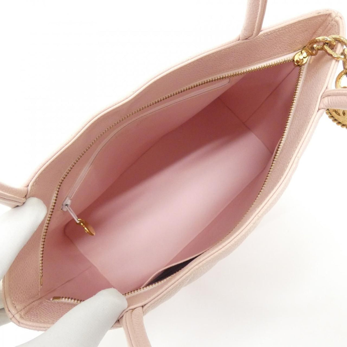Chanel Vintage Bag Handbag Pink — view 7