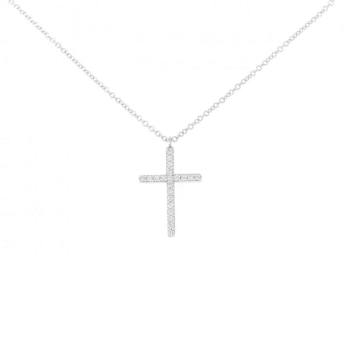 Tiffany & Co Metro Cross Medium Necklace