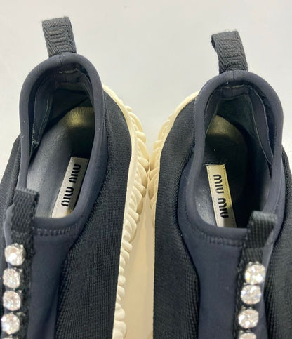 Miu Miu Low-Top Sneakers Slip-on Bijou — view 7
