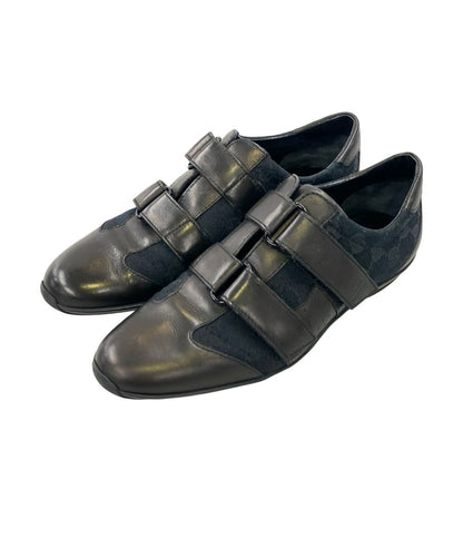 Gucci Leather Sneakers GG Pattern Double Velcro