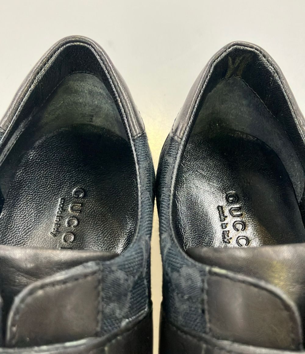 Gucci Leather Sneakers GG Pattern Double Velcro — view 8