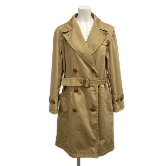 Celine Trench Coat L Beige Cotton 42
