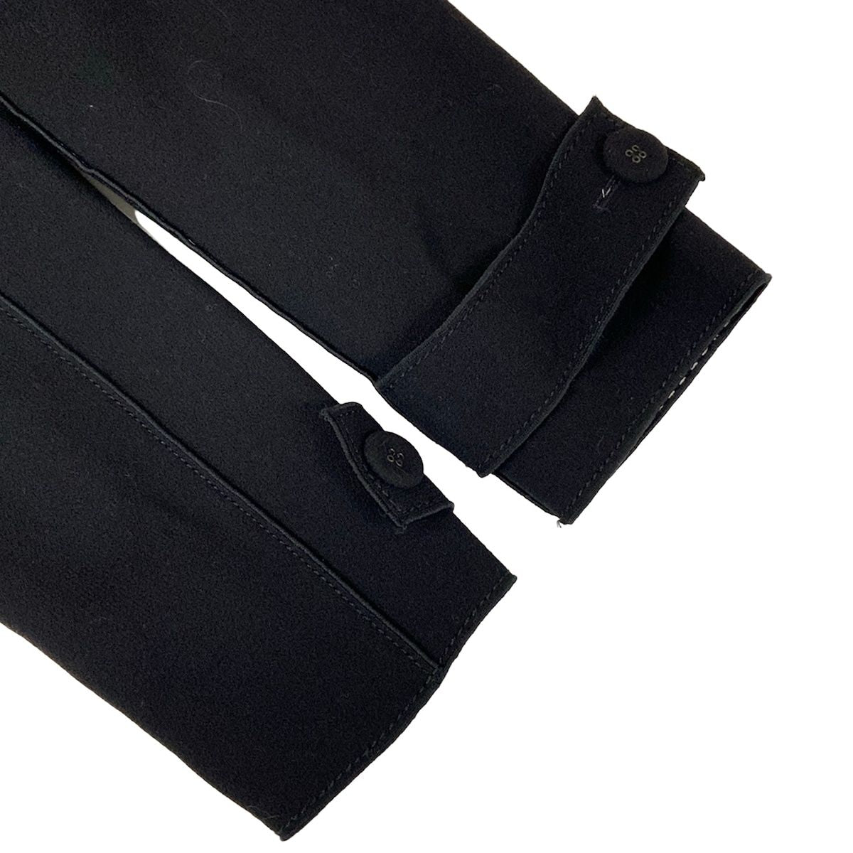 Bottega Veneta Coat S Black Reversible Wool 38 — view 7