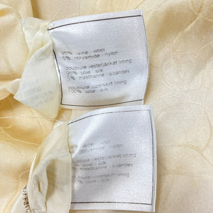 Chanel Skirt Suit Ivory Wool — view 4