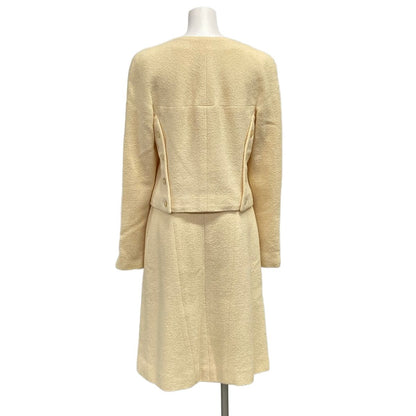 Chanel Skirt Suit Ivory Wool — view 2