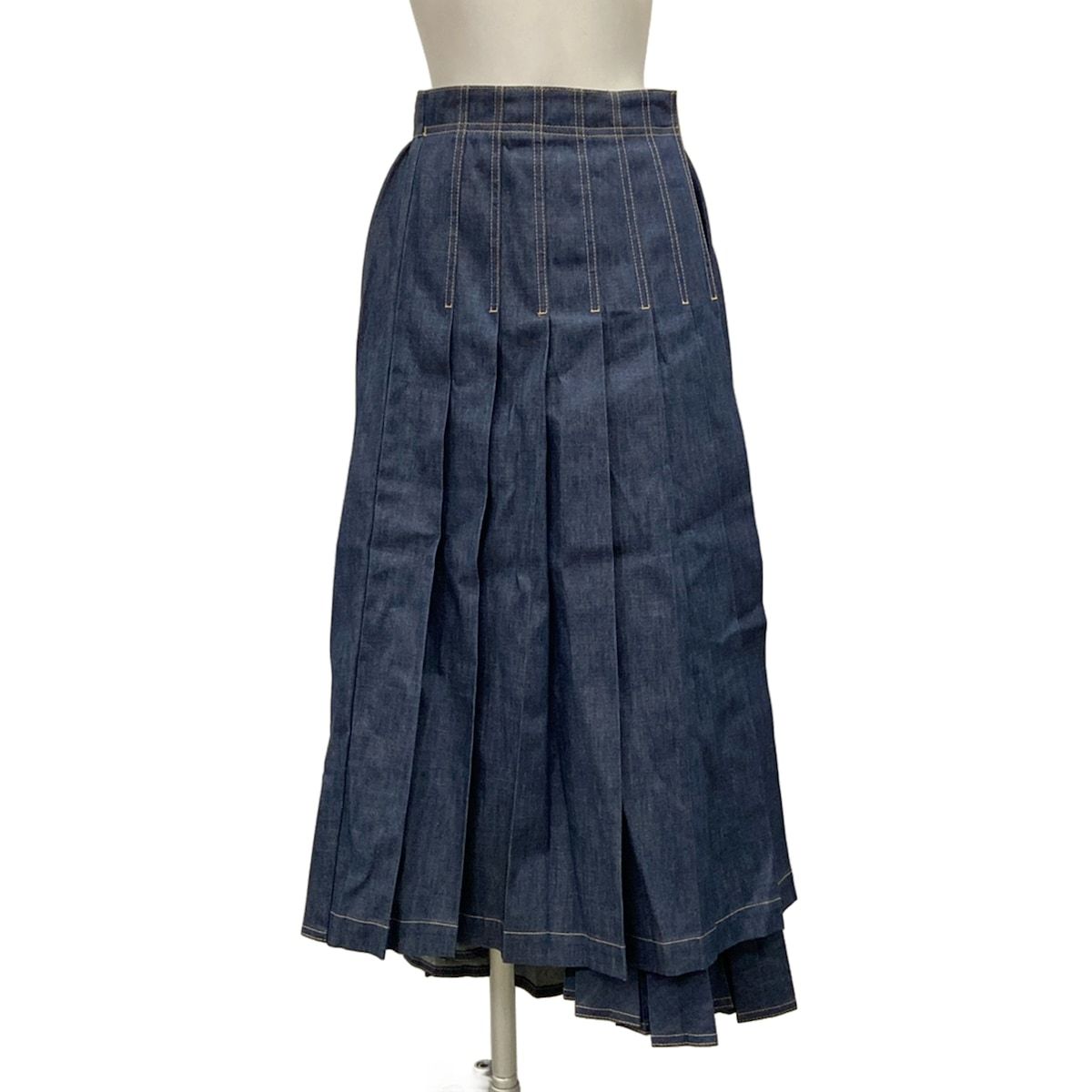 Dior Wrap Skirt I Indigo Cotton 40