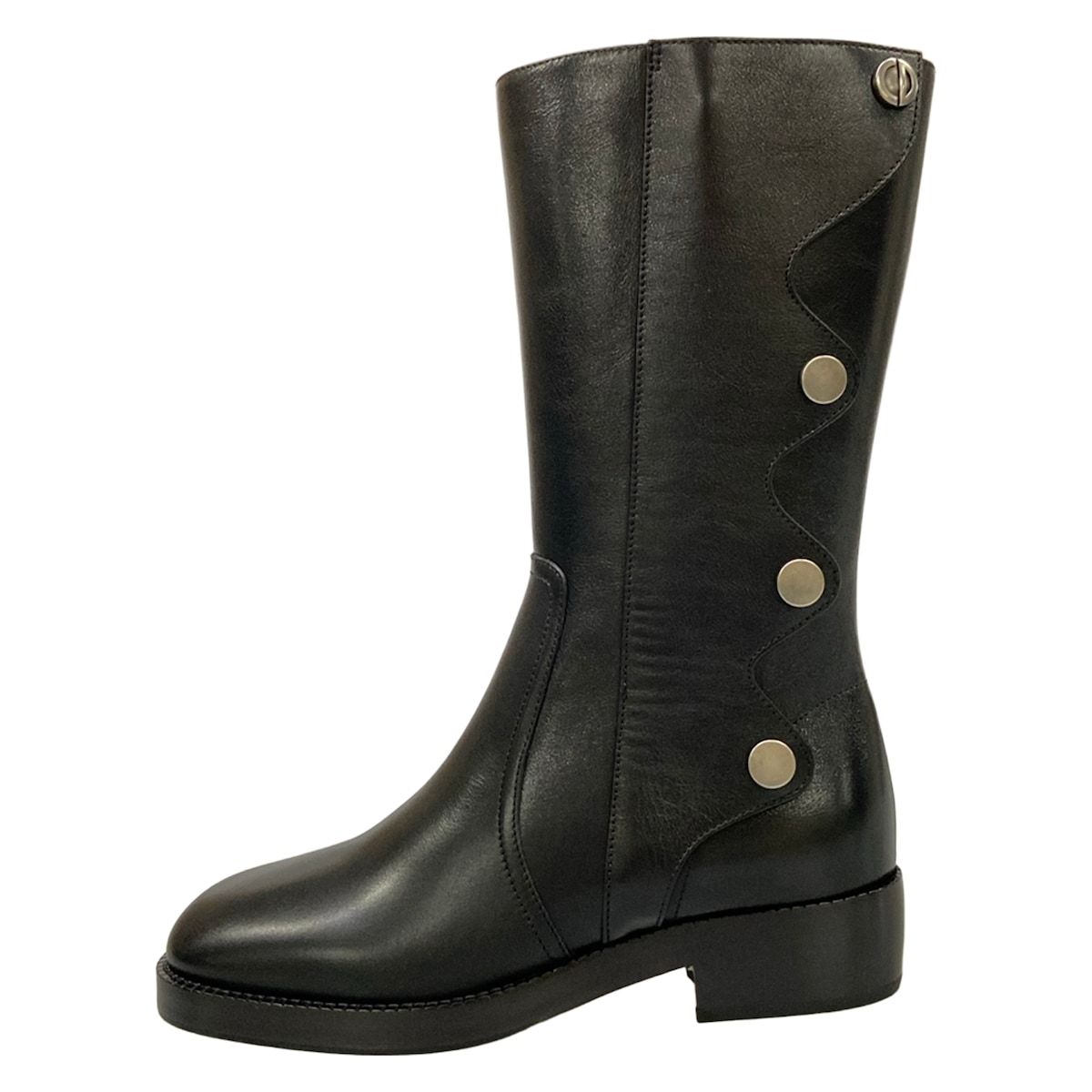 Dior Long Boots Black Leather