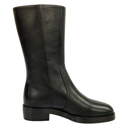 Dior Long Boots Black Leather — view 2