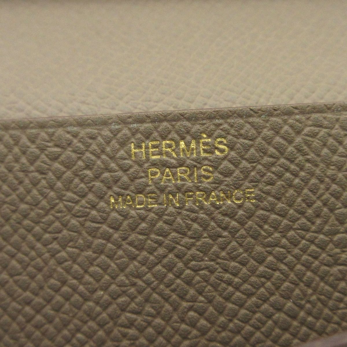 Hermes Wallet Bearn Soufflet Etoupe Gold — view 5