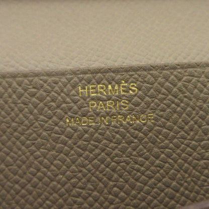 Hermes Wallet Bearn Soufflet Etoupe Gold — view 5