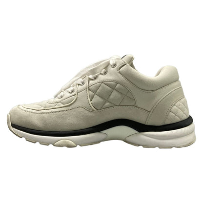Chanel Sneakers White Black CC Logo Cotton — view 3