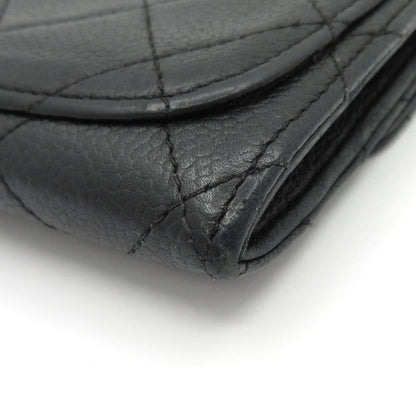 Chanel Coin Purse Quilted Black Silver — view 6