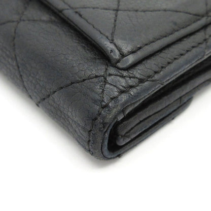 Chanel Coin Purse Quilted Black Silver — view 7