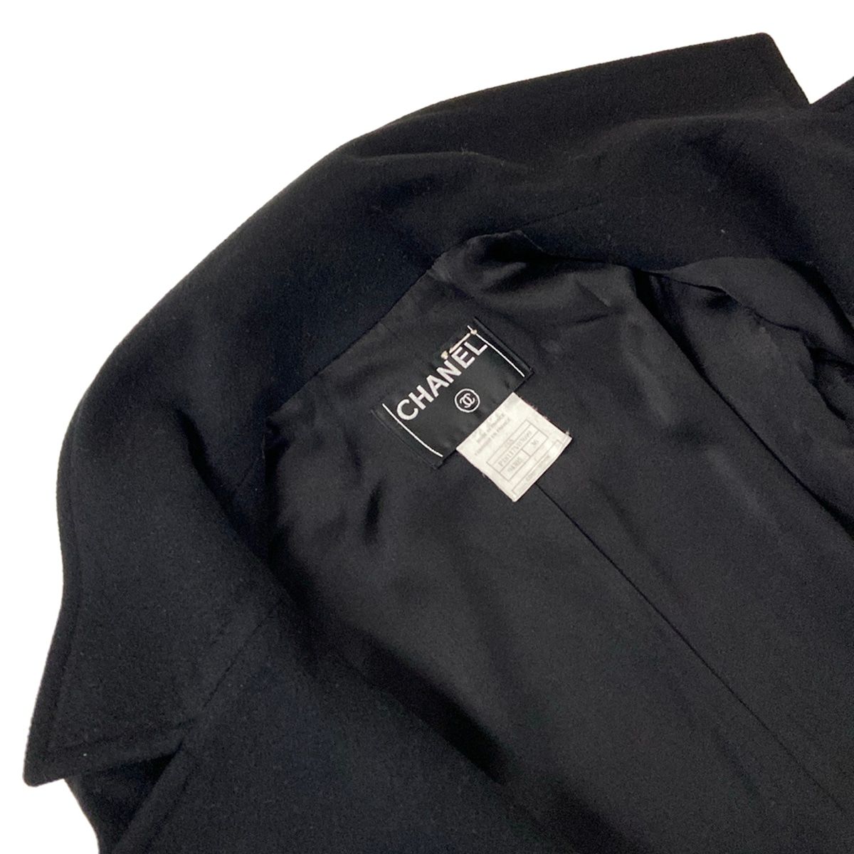 Chanel Jacket S Black Cashmere 36 — view 7