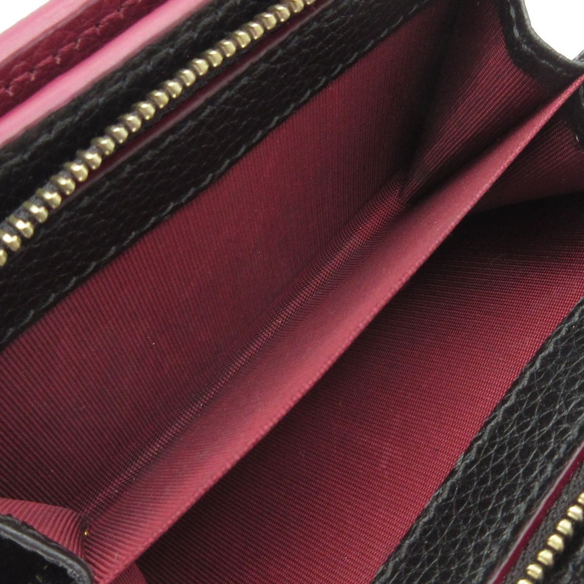 Gucci Bifold Wallet Black Bordeaux GG Marmont Leather — view 4