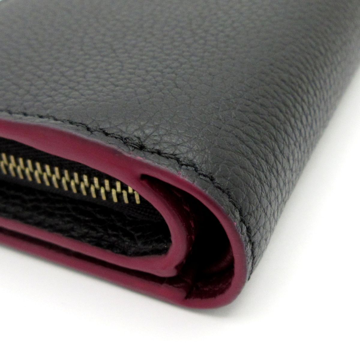 Gucci Bifold Wallet Black Bordeaux GG Marmont Leather — view 7