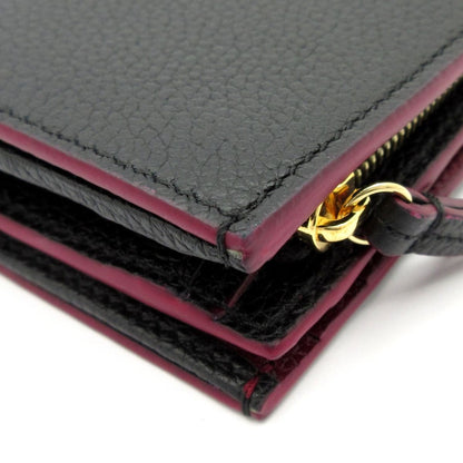 Gucci Bifold Wallet Black Bordeaux GG Marmont Leather — view 6