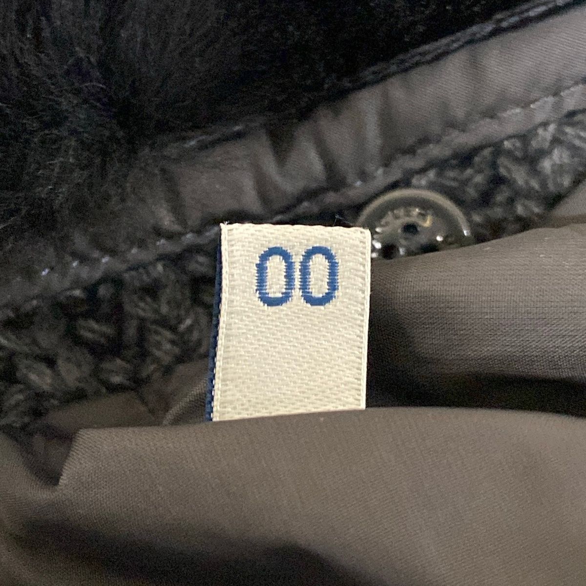 Moncler Down Coat XS Davidia Light Gray Winter Knit Color Fur 00 — view 6