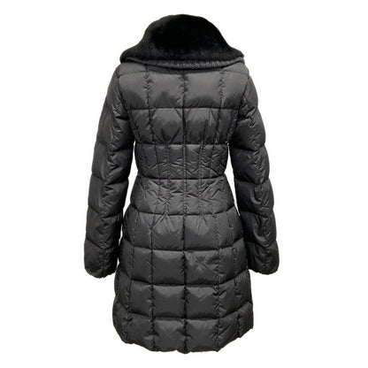 Moncler Down Coat XS Davidia Light Gray Winter Knit Color Fur 00 — view 2