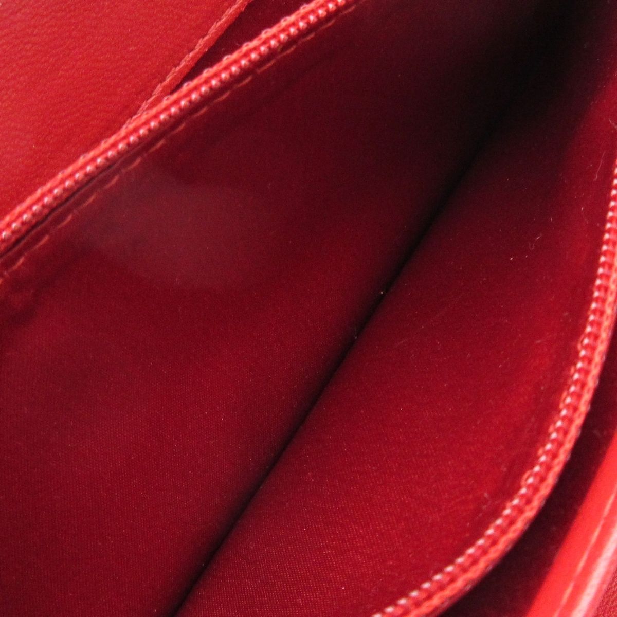 Chanel Wallet Camellia Red Silver Zip Around Lambskin — view 5