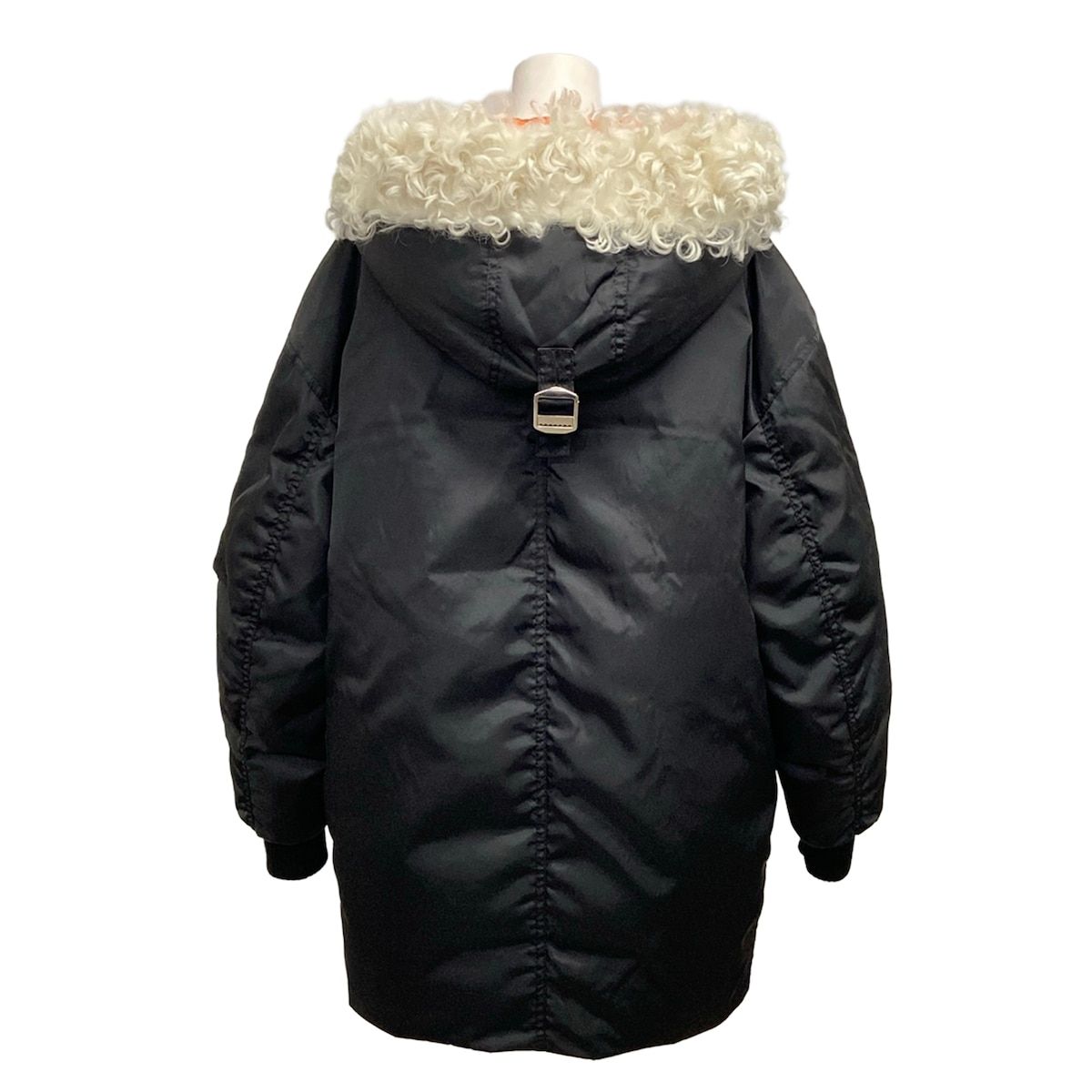Miu Miu Down Coat S Black White 38 — view 2