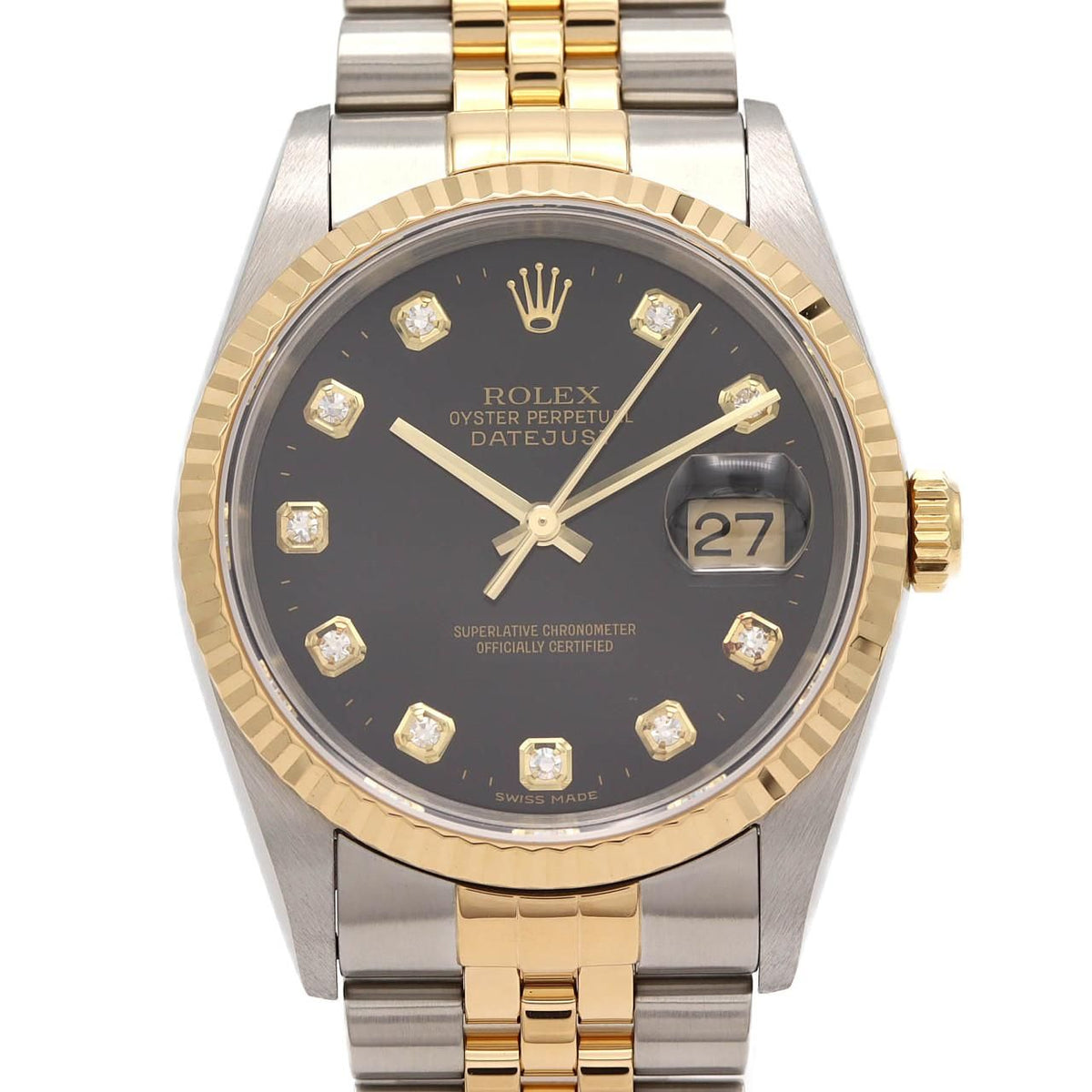 Rolex Datejust Stainless Steel Yellow Gold Automatic