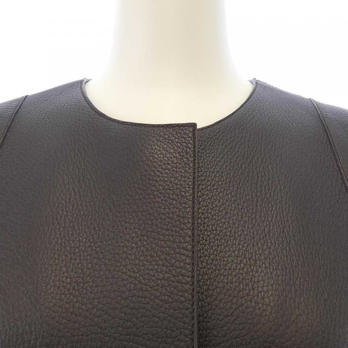 Hermes Long Vest Brown — view 5