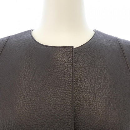 Hermes Long Vest Brown — view 5