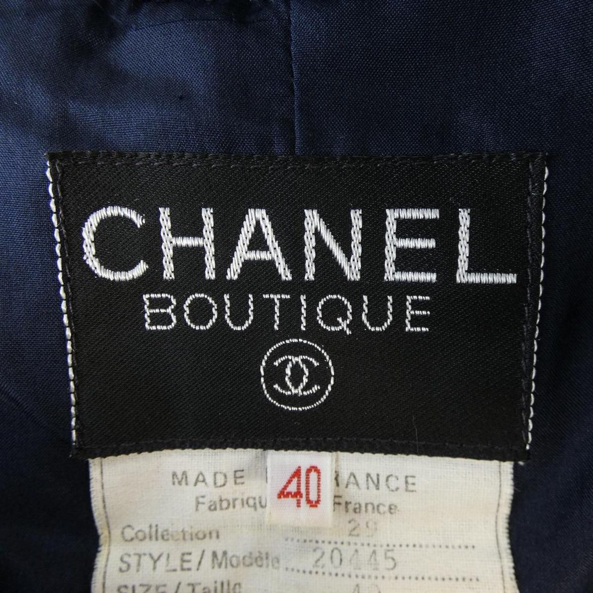 Chanel Vintage Suit Navy — view 5