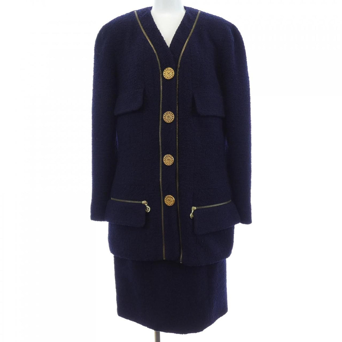 Chanel Vintage Suit Navy
