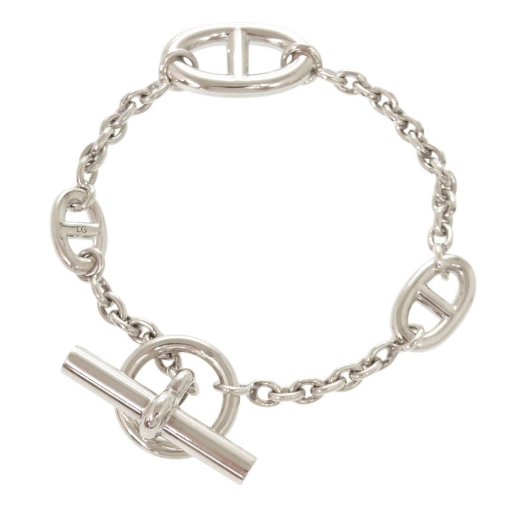 Hermes Chaine D'ancre Farandole LG 925 Sterling Silver Bracelet