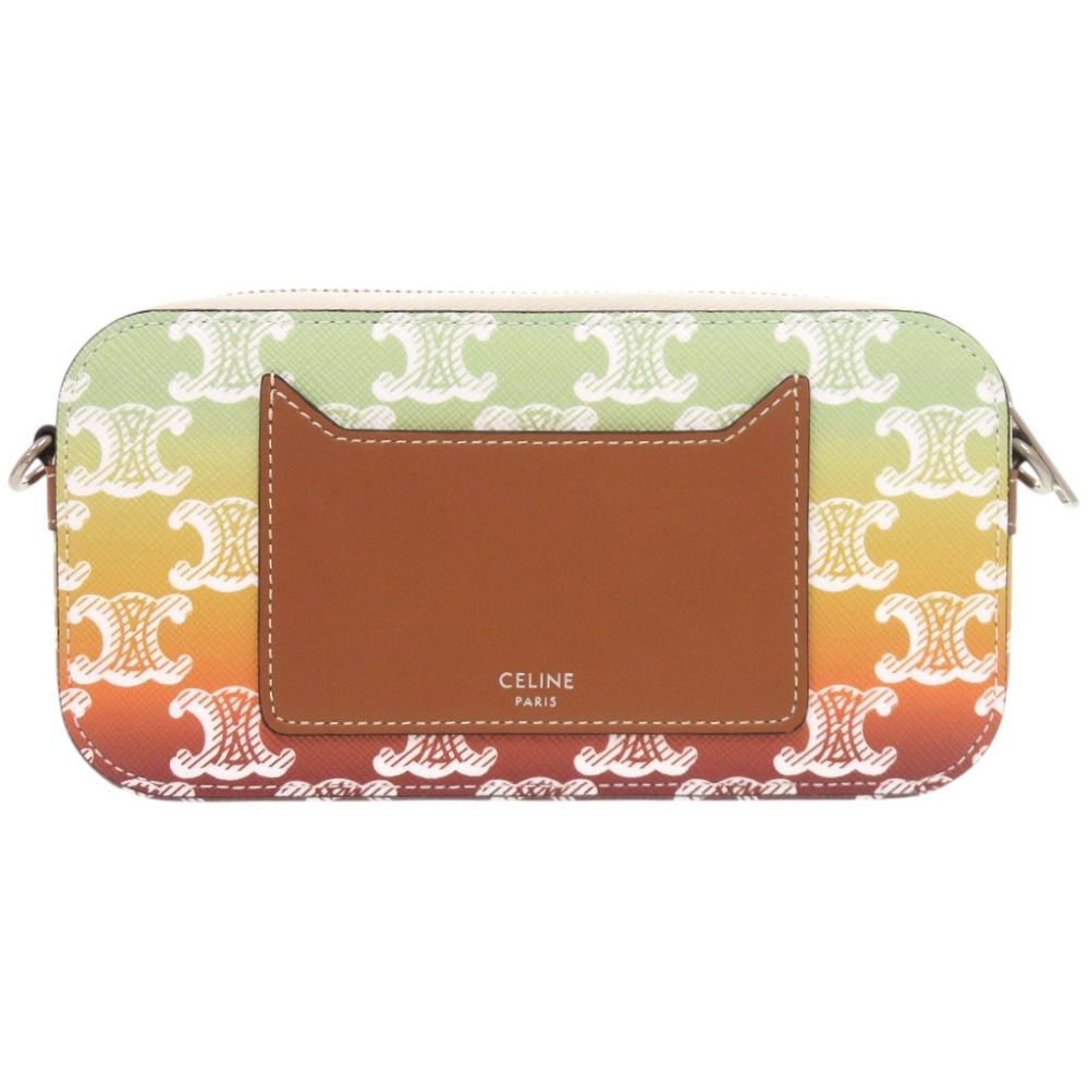 Celine Horizontal Pouch Triomphe Canvas Sunset Multicolor Shoulder Bag — view 2