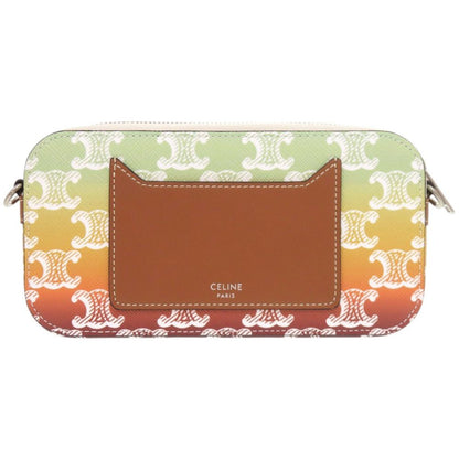 Celine Horizontal Pouch Triomphe Canvas Sunset Multicolor Shoulder Bag — view 2