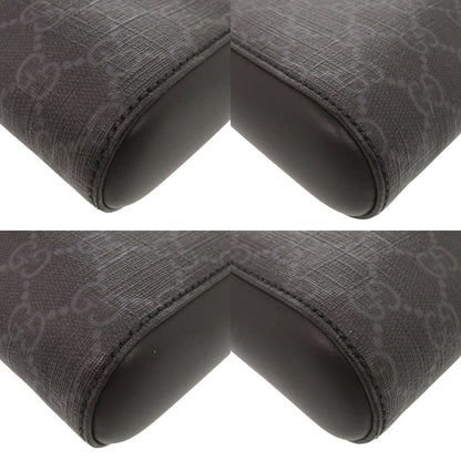 Gucci Logo GG Supreme Leather Black Shoulder Bag — view 4