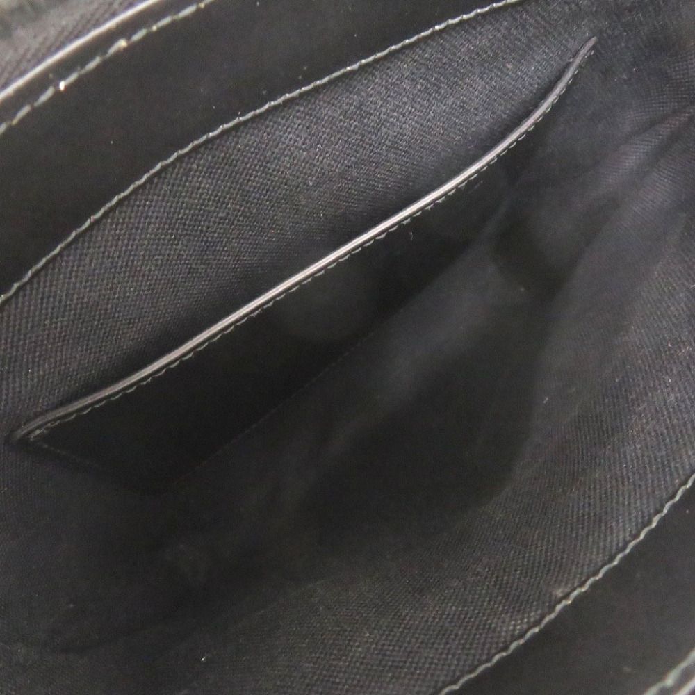 Gucci Logo GG Supreme Leather Black Shoulder Bag — view 6
