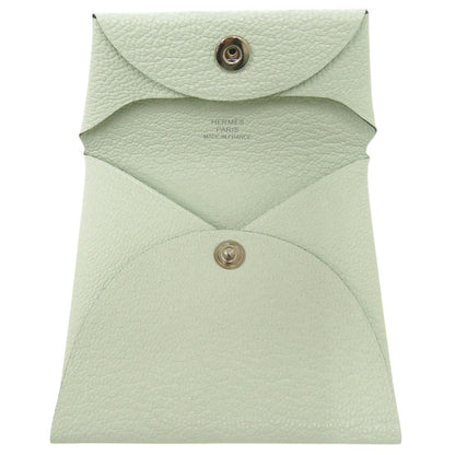 Hermes Bastia Chevre Vert Fizz Coin Purse Green — view 4