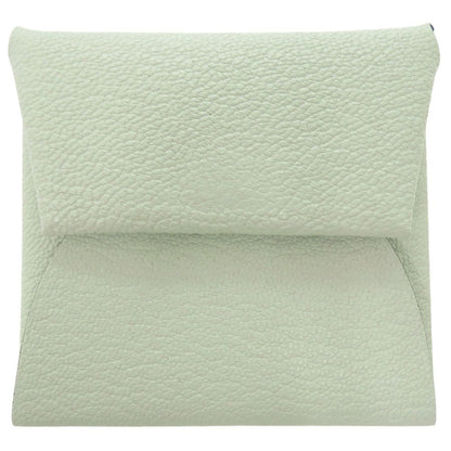 Hermes Bastia Chevre Vert Fizz Coin Purse Green
