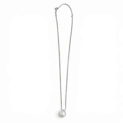 Tiffany & Co HardWear Fresh Water Pearl Link Pendant Silver — view 4