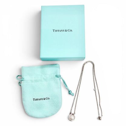 Tiffany & Co HardWear Fresh Water Pearl Link Pendant Silver — view 2