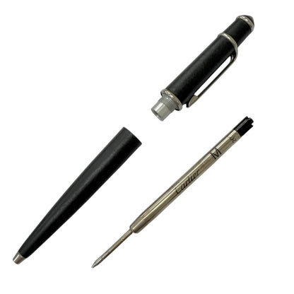 Cartier Diabolo de Black Cabochon Twist Ballpoint Pen Matte Writing — view 3