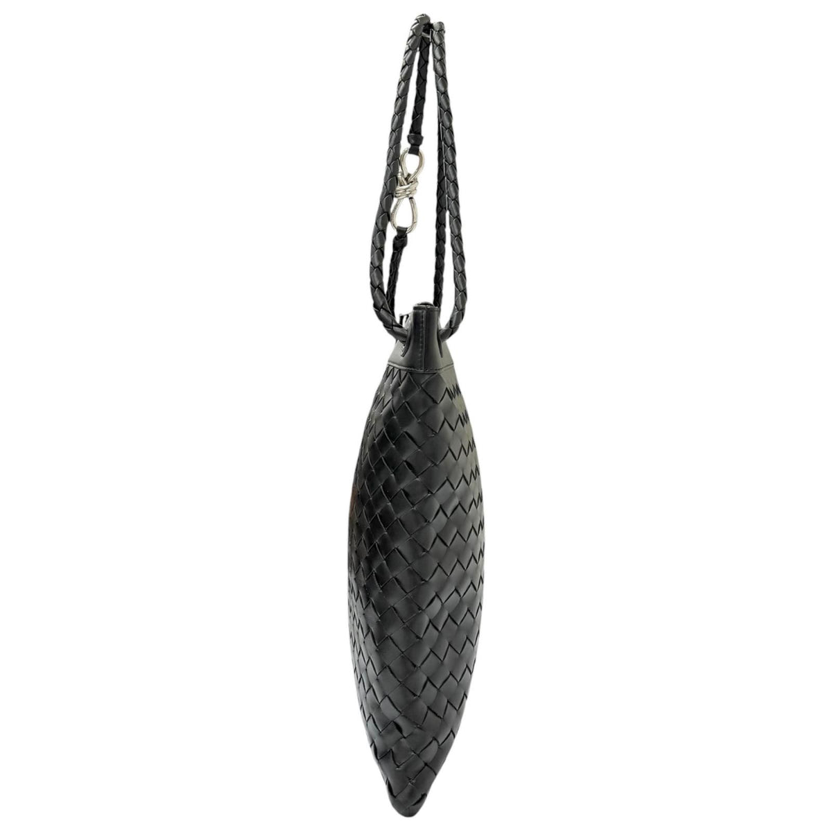 Bottega Veneta Andiamo Leather Intrecciato Messenger Flat Shoulder Bag — view 4