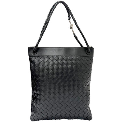 Bottega Veneta Andiamo Leather Intrecciato Messenger Flat Shoulder Bag — view 3