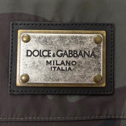Dolce & Gabbana Black Tag Camouflage Pattern Mountain Hoodie Khaki 50 — view 7