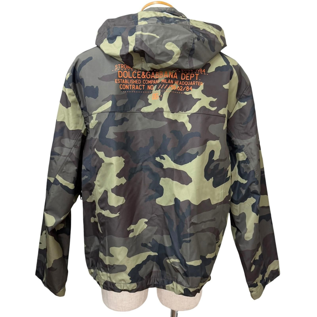 Dolce & Gabbana Black Tag Camouflage Pattern Mountain Hoodie Khaki 50 — view 4