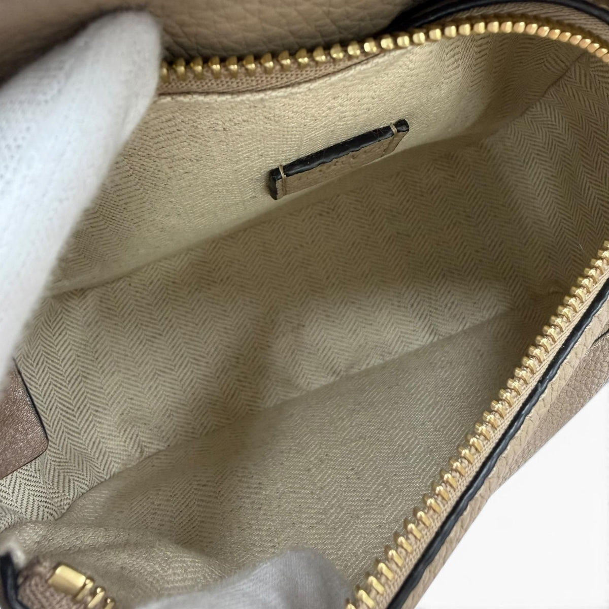 Loewe Puzzle Mini 2-Way Calfskin Shoulder Bag Beige — view 7