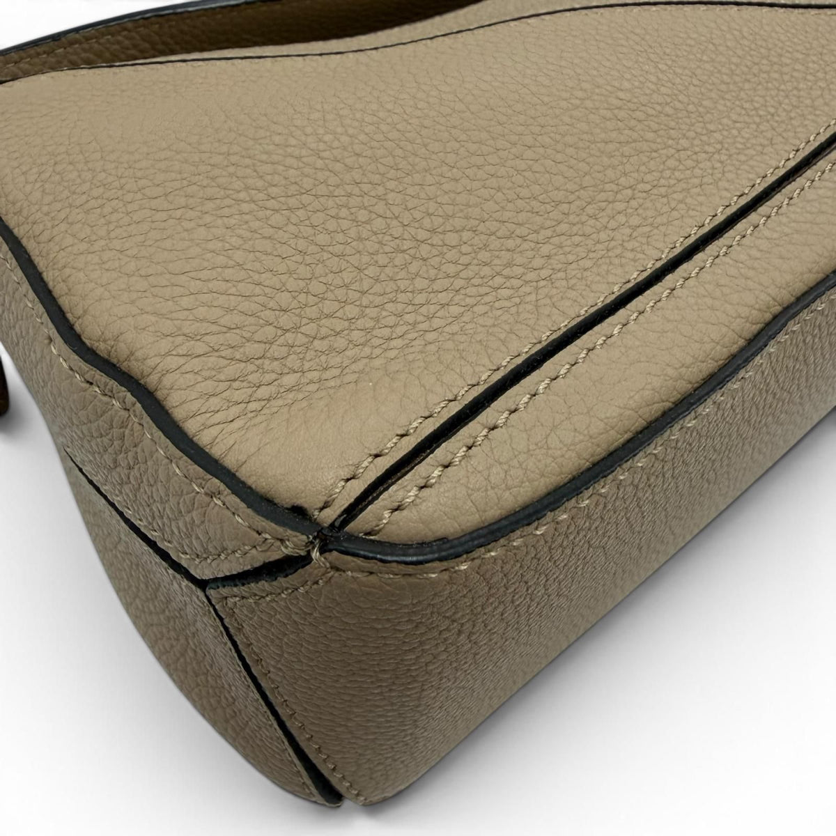 Loewe Puzzle Mini 2-Way Calfskin Shoulder Bag Beige — view 8